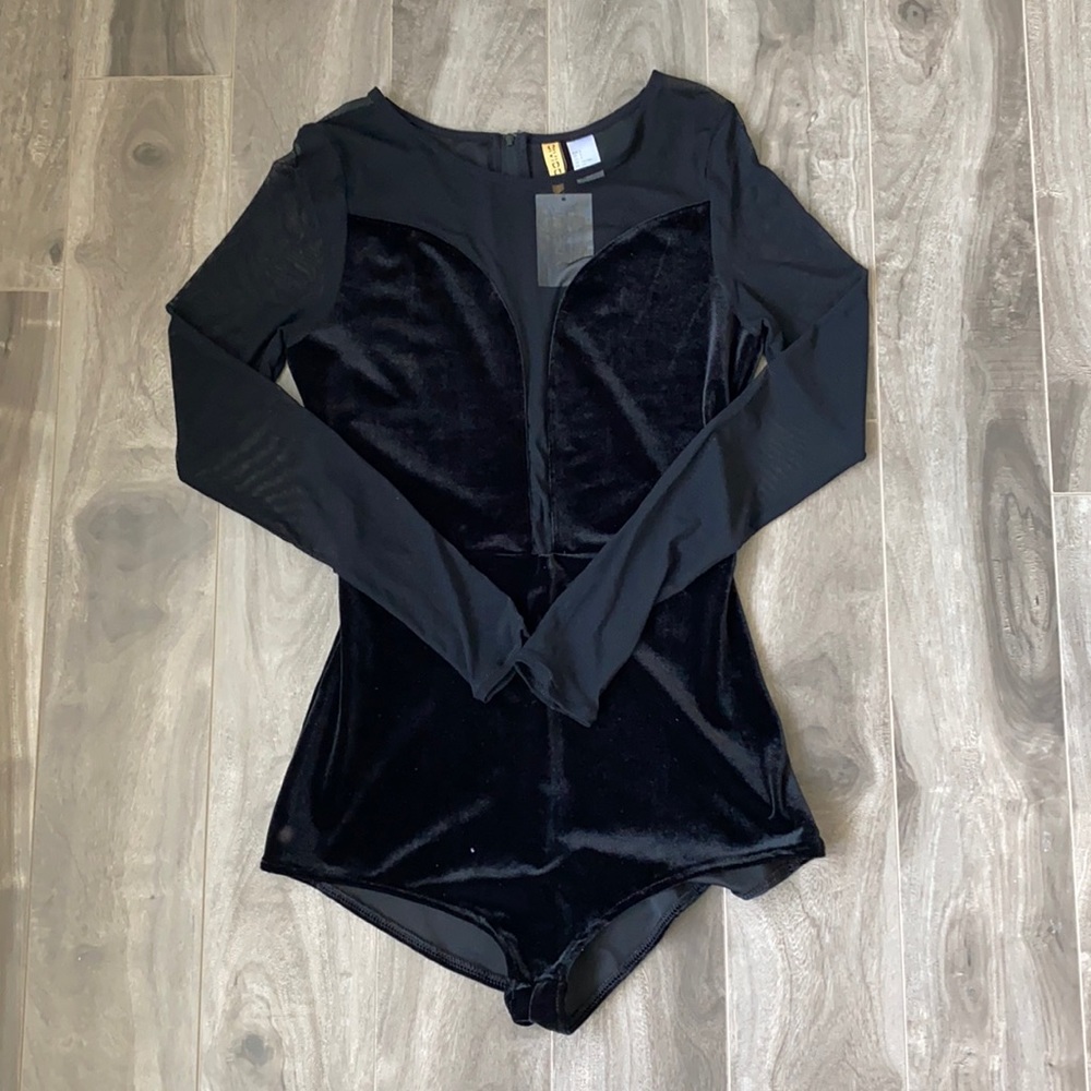 Women’s H&M sheer and velvet romper